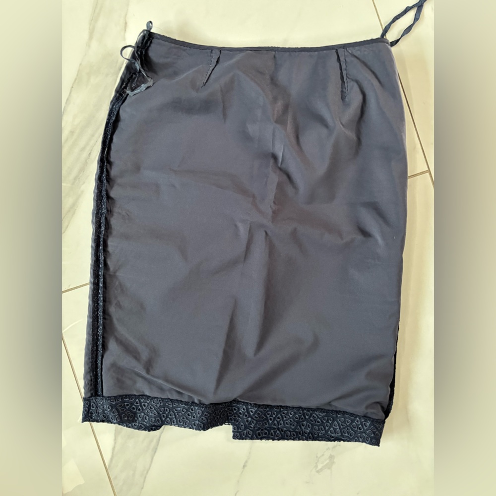 Jones New York Dark Blue Patterned Pencil Skirt - Picture 8 of 8